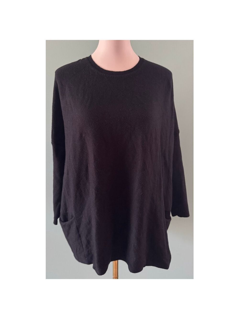 Women's Chic Soul Black Tunic Top Plus Size XXL